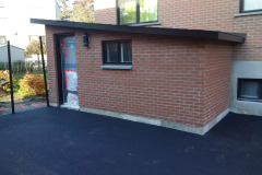Insulated and Bricked Extension Finish